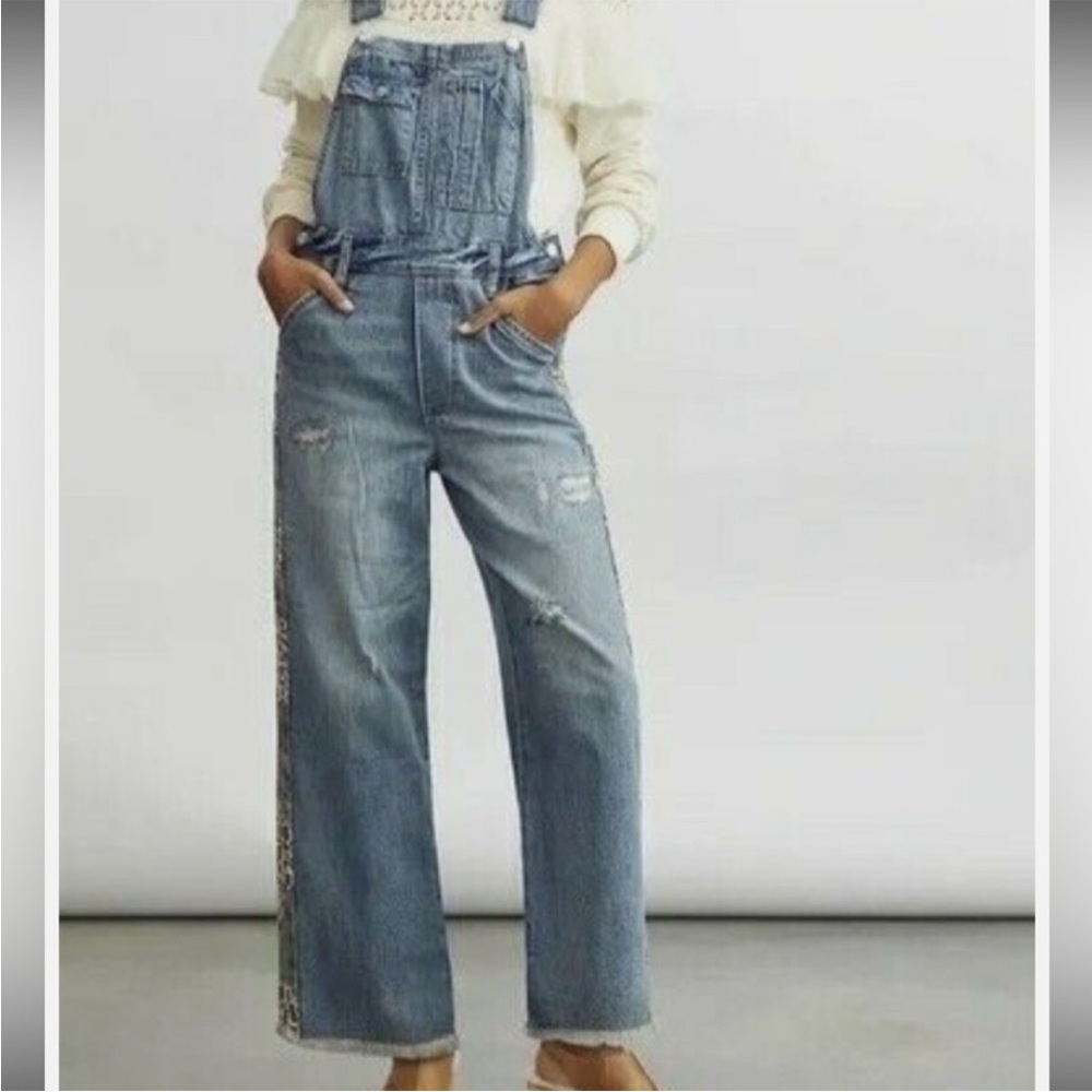 Pilcro Blue Denim Women's Overalls